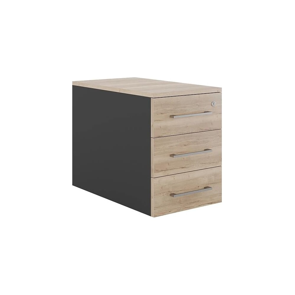 Тумба приставная Kobor TS3-40/70 black/natural 220488