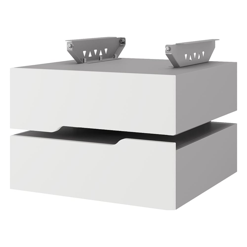 Тумба подвесная Kobor на 2 ящика T-2 aluminum/premium 230463