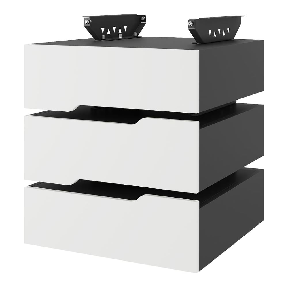 Тумба подвесная Kobor на 3 ящика T-3 black/premium 230435