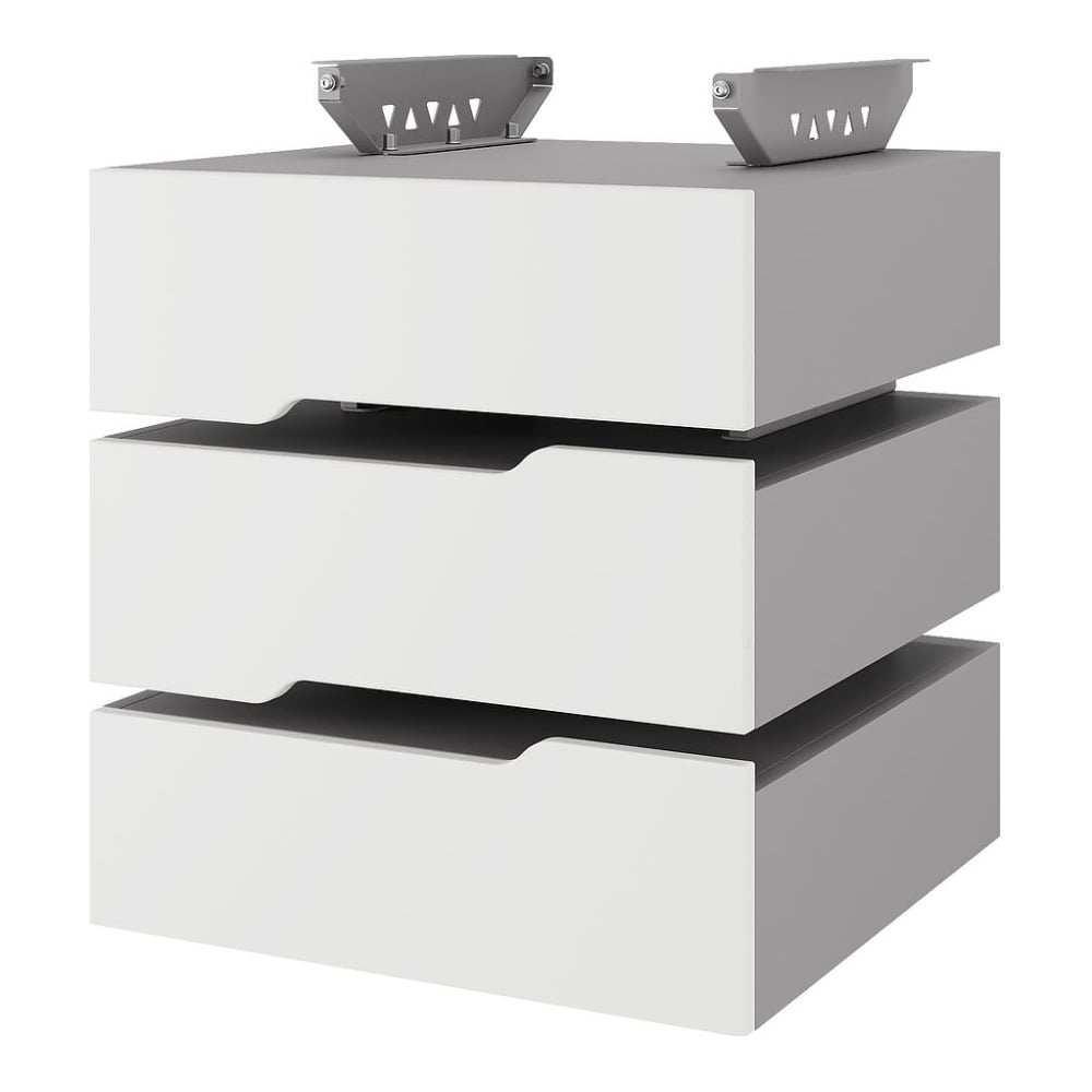 Тумба подвесная Kobor на 3 ящика T-3 aluminum/premium 230464