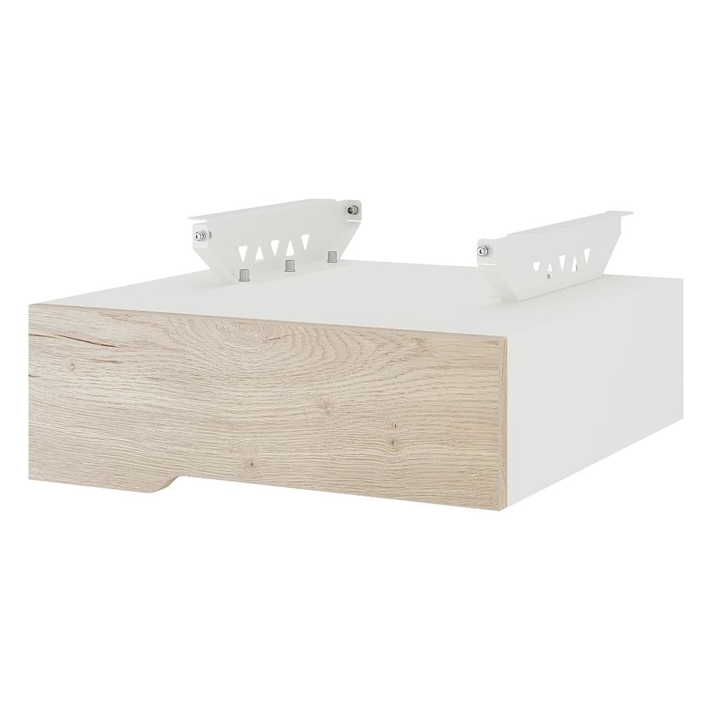 Тумба подвесная Kobor на 1 ящик T-1 white/natural 230486