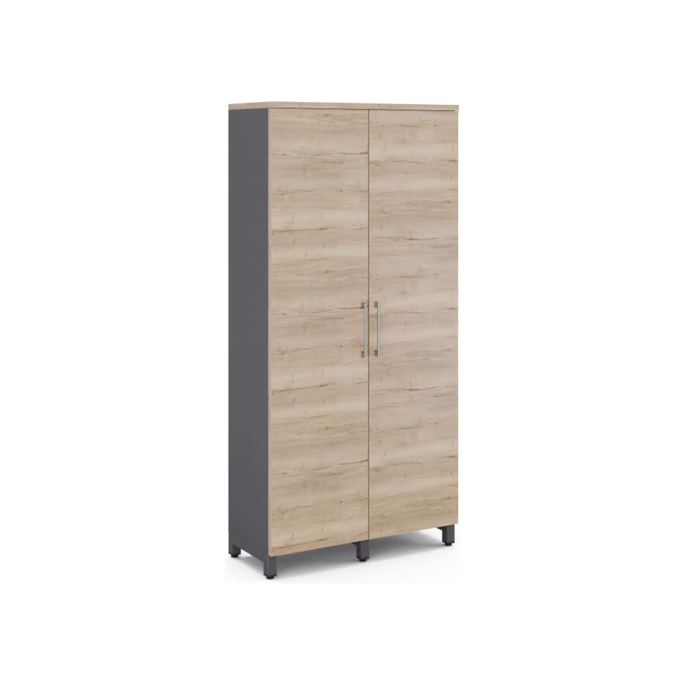 Шкаф распашной Kobor HR/5-90/60/M graphite/natural 221040