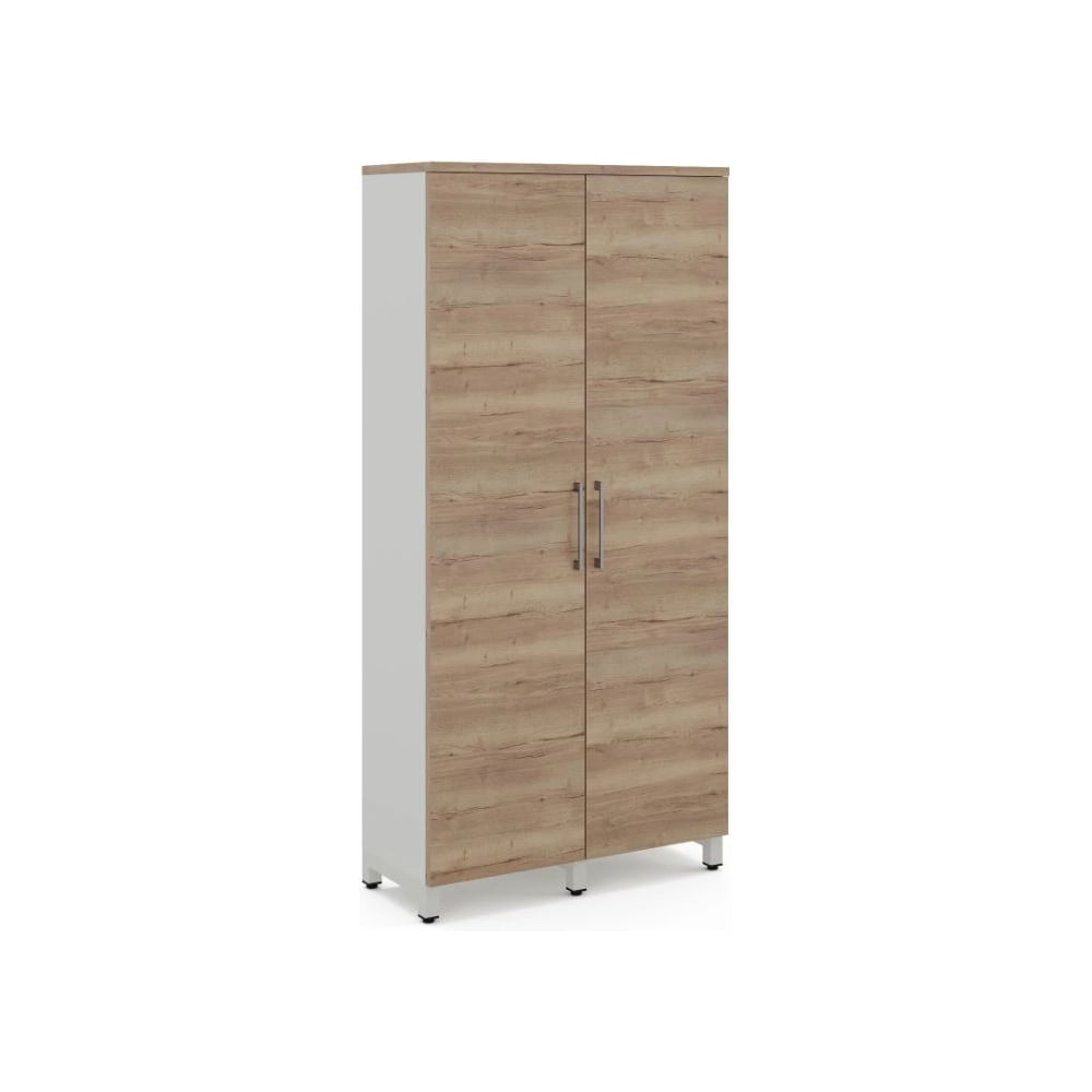 Шкаф распашной Kobor HR/5-90/60/M white/natural 221092