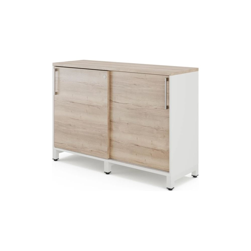 Шкаф-купе Kobor HK/2-120/60/M white/natural 220866