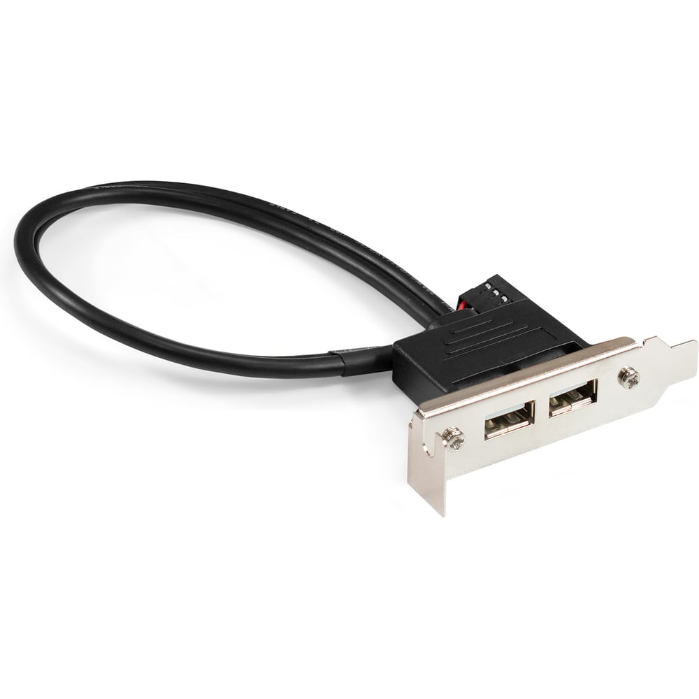 Планка портов в корпус ExeGate 2xUSB2.0 BrctUSB2-2A-LP USB 2.0 9pin IDC 9pin F-2x USB 2.0 Af, кабель 20см, Low Profile 298293