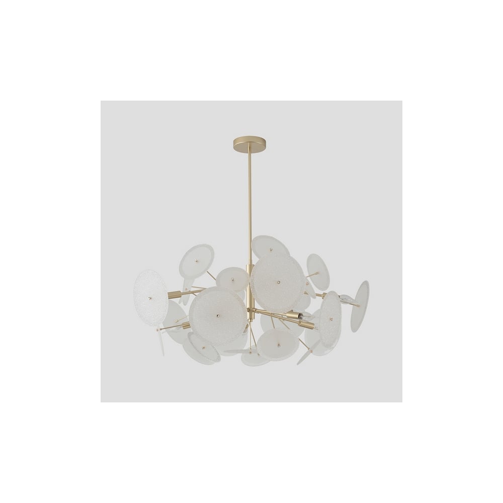 Люстра на штанге Crystal lux DANDELION SP10 GOLD