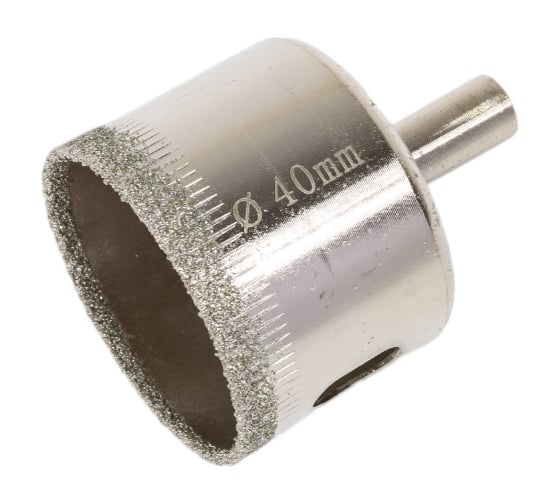 Изображение товара Коронка алмазная с центрирующим сверлом по керамограниту и керамике 40 мм Росомаха 723040