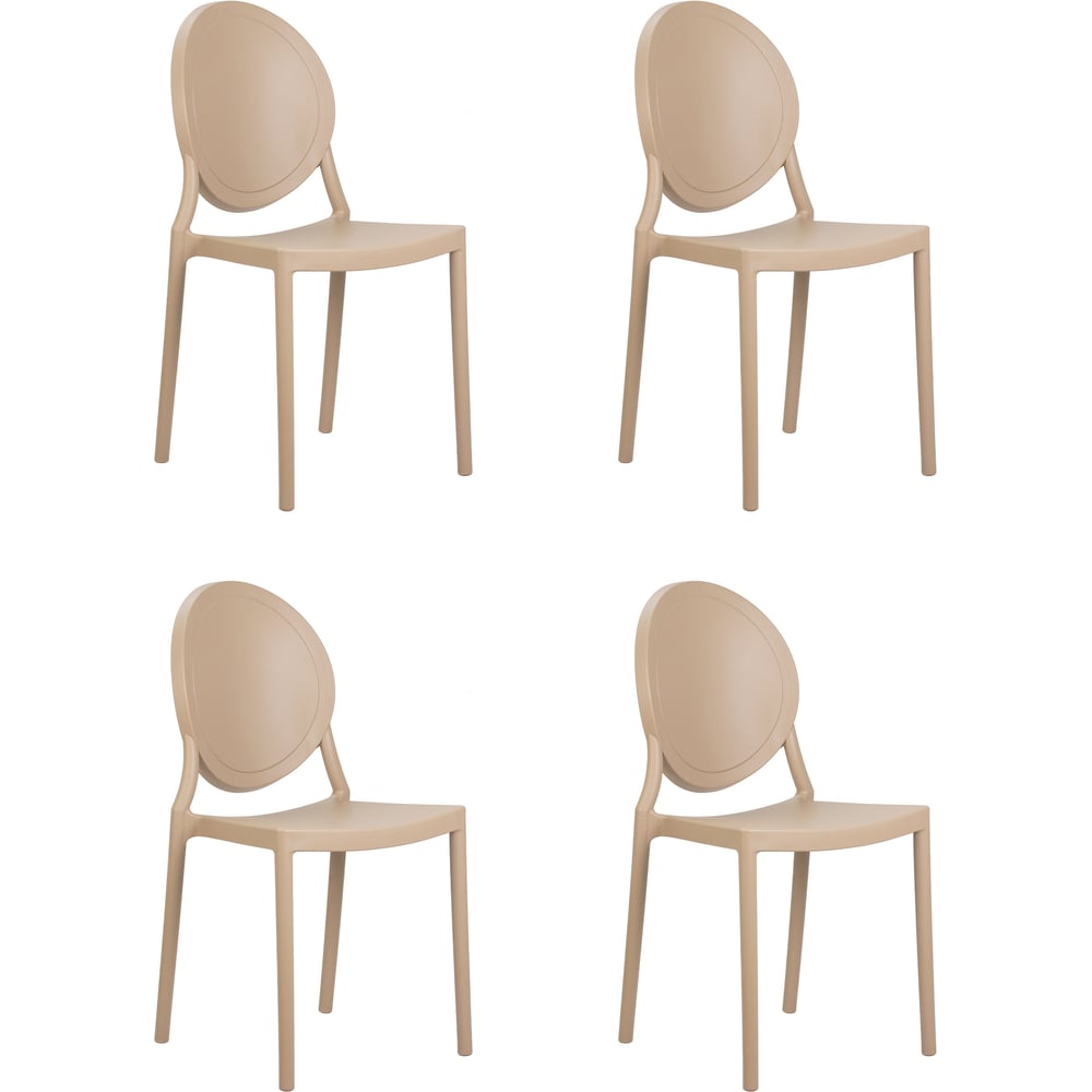 Набор обеденных стульев DOBRIN ALBERT бежевый, 4 шт. LMZL-PP712-N_P-beige