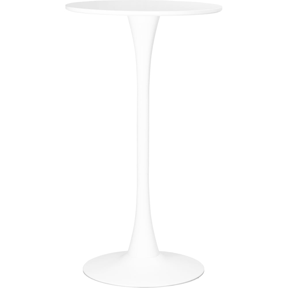 Стол барный DOBRIN MIA BAR белая столешница, белое основание LMZL-TD09_W-M_MDF-white