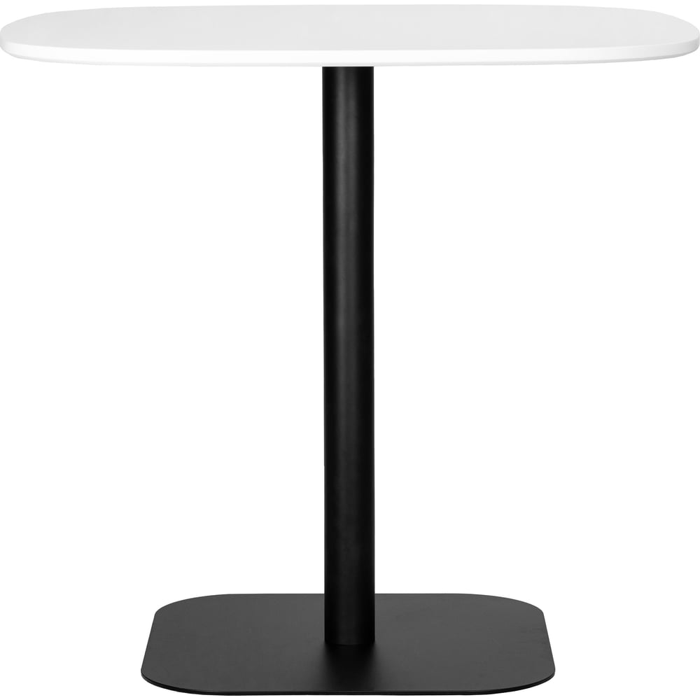 Стол обеденный DOBRIN OTIS белая столешница, черное основание LMZL-TD535_B-M_MDF-white