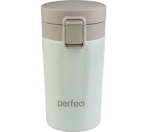 Изображение товара Термокружка для напитков Perfeo с крышкой-поилкой, ситечком, 0.35 л, кремовый 30016018