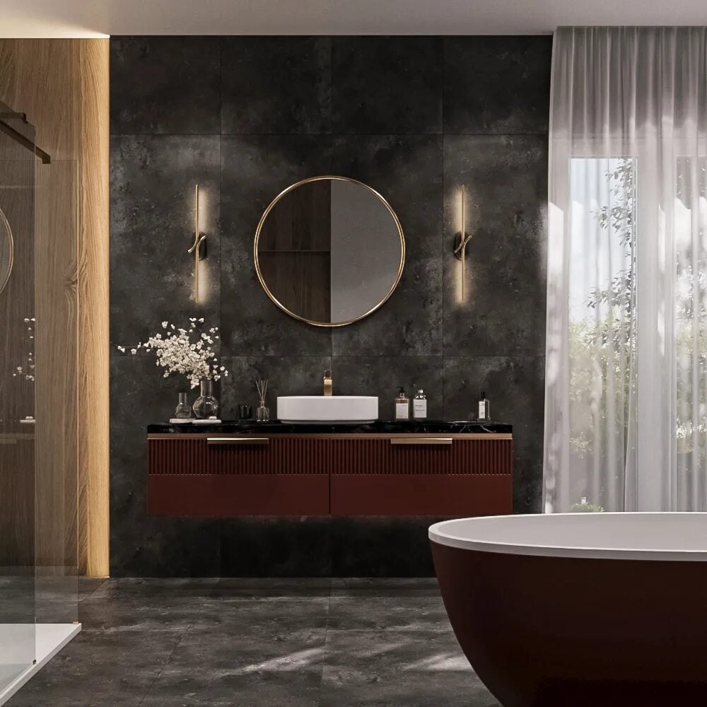 Керамогранит CULTO CONCRETE ANTRACITE 60х120 матовый, упаковка 1,44м2 УТ-99904323