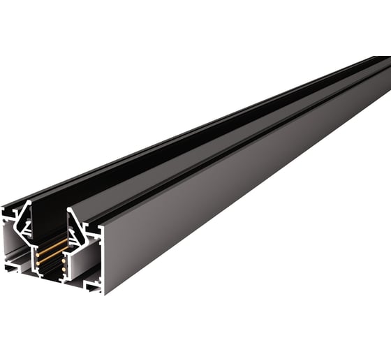 Изображение товара Профиль для монтажа ST LUCE SKYLINE 48 под натяжной потолок, черный, длина 3000мм (Заглуш внеш 2 в ком) ST1047.439.02