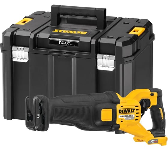 Изображение товара Аккумуляторная сабельная пила DEWALT DCS389NT, 54 В, 3000 ход/мин, 28.6 мм, без АКБ и ЗУ, в кейсе TSTAK DCS389NT-XJ