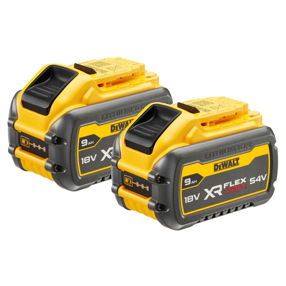 Аккумулятор DEWALT FLEXVOLT DCB547X2, Li-Ion, 18/54 В, 9/3 Ач, 2 шт. DCB547X2-XJ