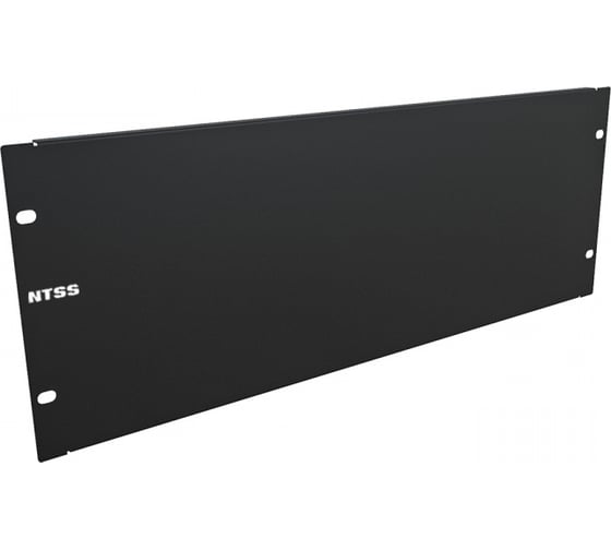 Изображение товара Панель 4U заглушка NTSS крепление 19 4U, черный RAL 9005 NTSS-FUB-4U-BL