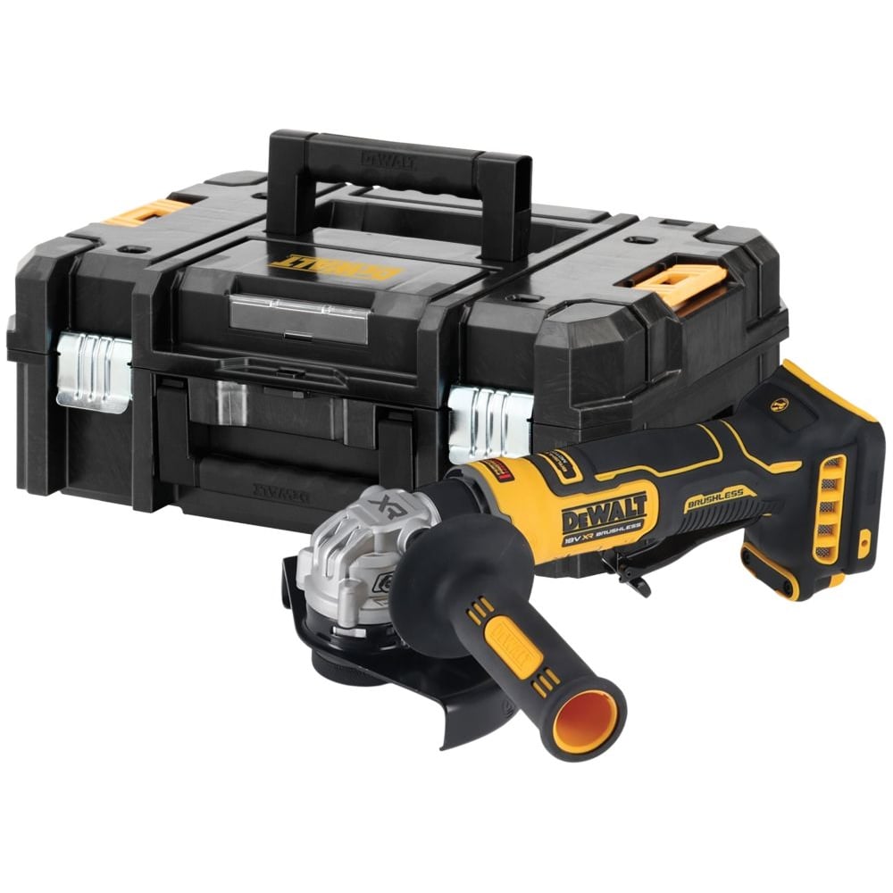 Аккумуляторная угловая шлифмашина Dewalt DCG404NT, 18 В, 125 мм, 11000 об/мин, без АКБ и ЗУ, в кейсе TSTAK DCG404NT-XJ