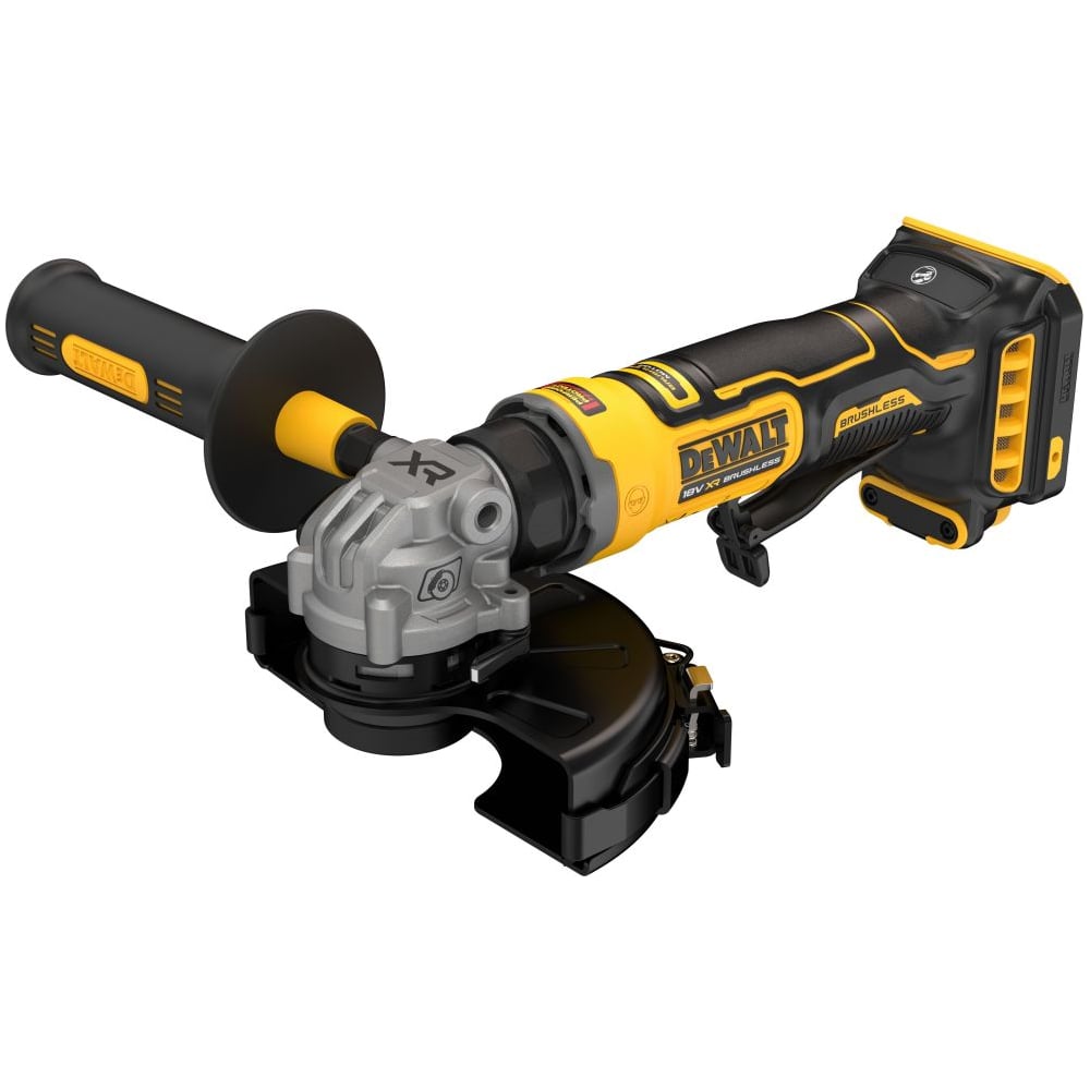 Изображение товара Аккумуляторная угловая шлифмашина Dewalt DCG404N, 18 В, 125 мм, 11000 об/мин, без АКБ и ЗУ DCG404N-XJ Изображение товара Аккумуляторная угловая шлифмашина Dewalt DCG404N, 18 В, 125 мм, 11000 об/мин, без АКБ и ЗУ DCG404N-XJ