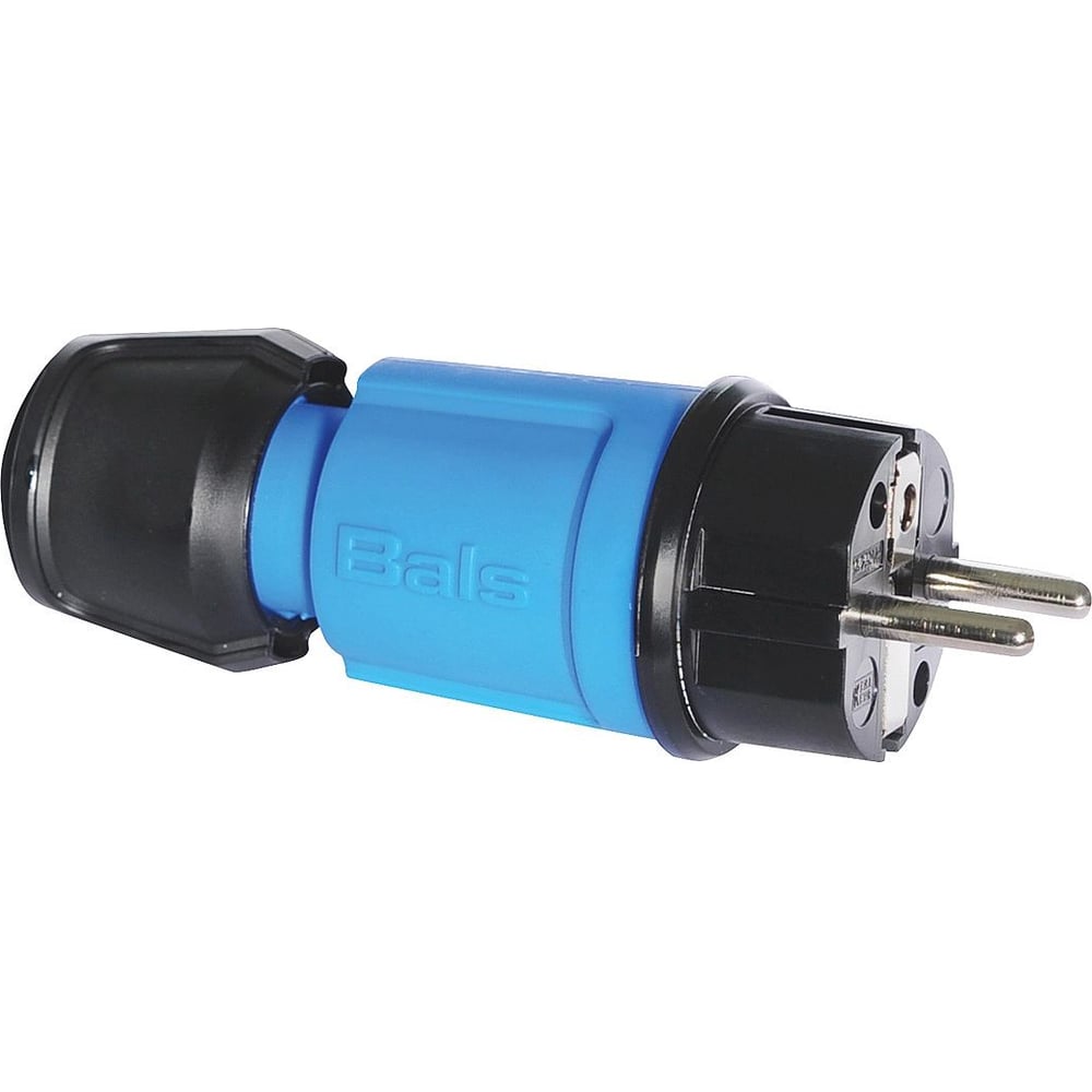 Вилка Bals Schuko 16A 3п(2P+E) 250В, IP54 синий MULTI-GRIP 7370-1