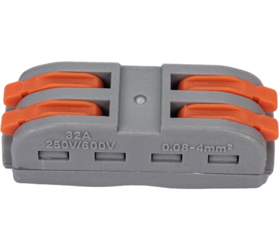 Изображение товара Соединительная клемма VKL electric СК-412 2,5мм2, 2 провода проходная 50/2500 1196371