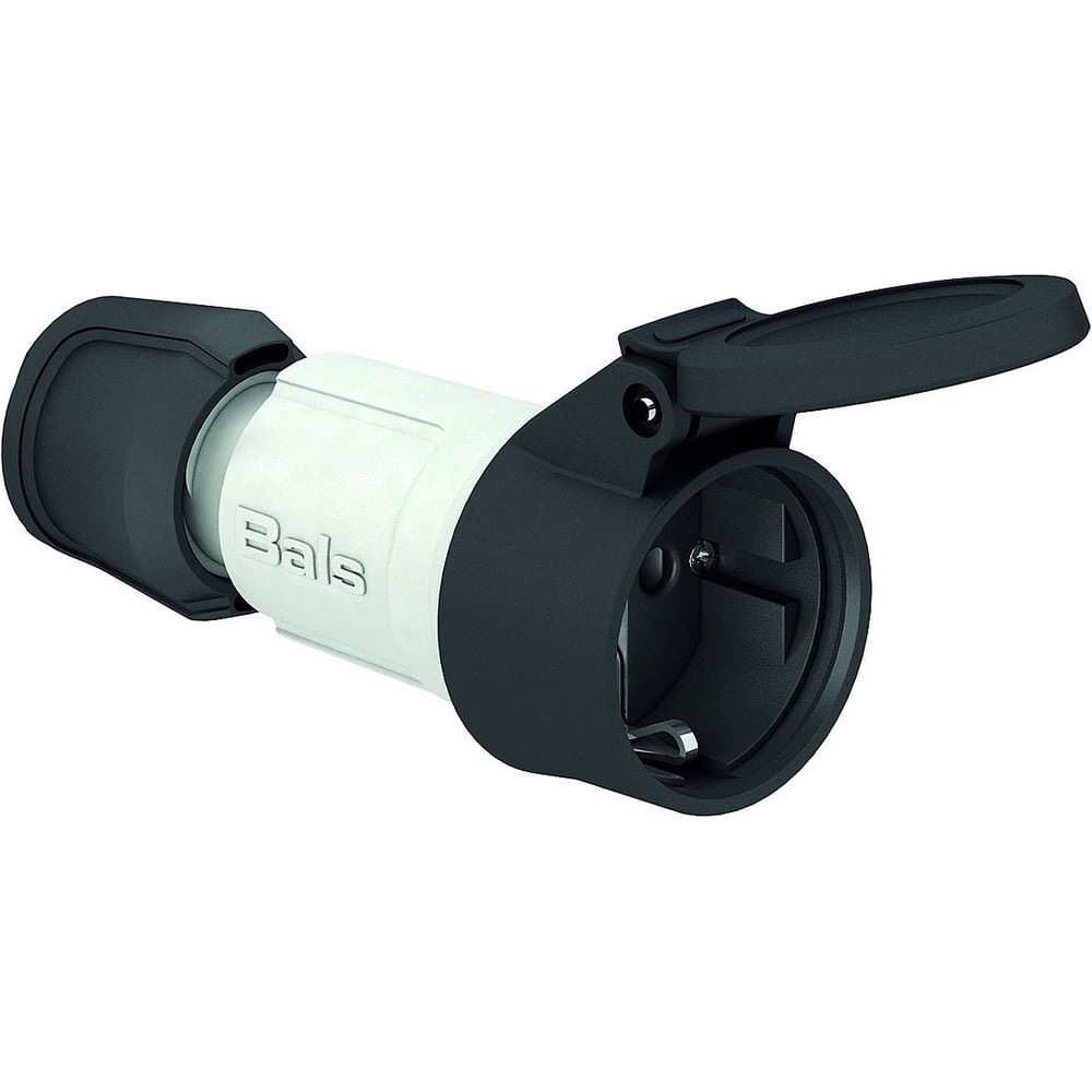 Розетка кабельная Bals Schuko 16A 3п(2P+PE) 250В, IP54 серый MULTI-GRIP 7487
