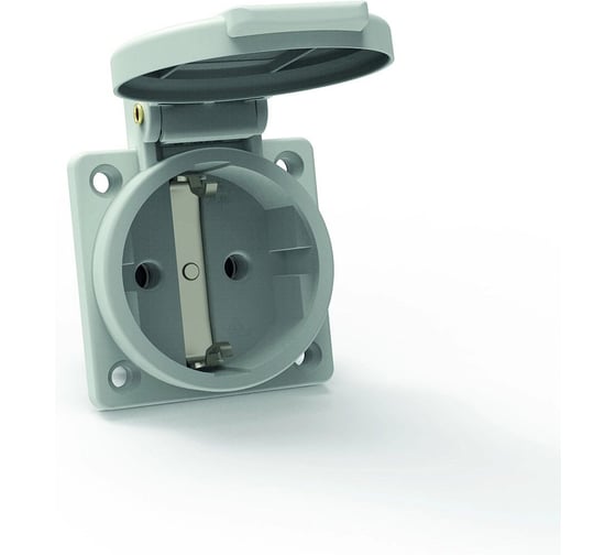 Изображение товара Розетка встраиваемая Bals Schuko 16A 3п(2P+PE) 250В, IP44 Quick-Connect серая 71100