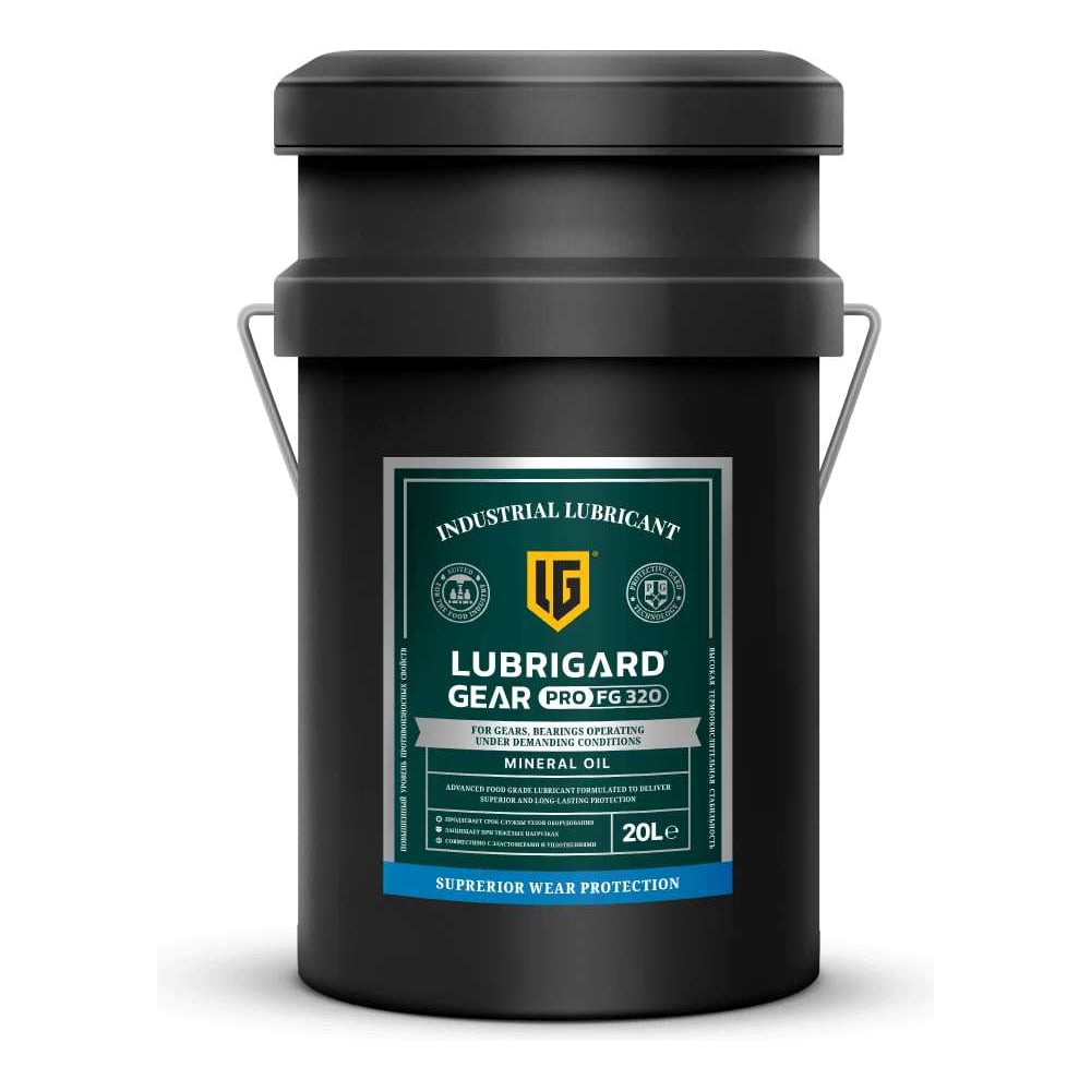 Индустриальное масло для промышленных редукторов LUBRIGARD GEAR PRO FG 320 (20 л) LGPFGGEAR320TPL20