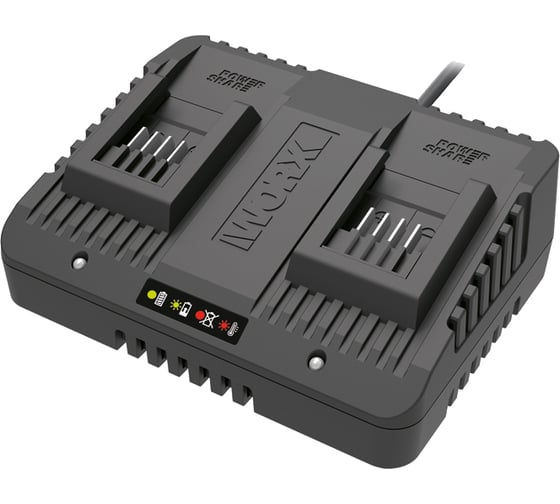 Изображение товара Устройство зарядное двойное (20 В; 2х1 A) WORX WA3772
