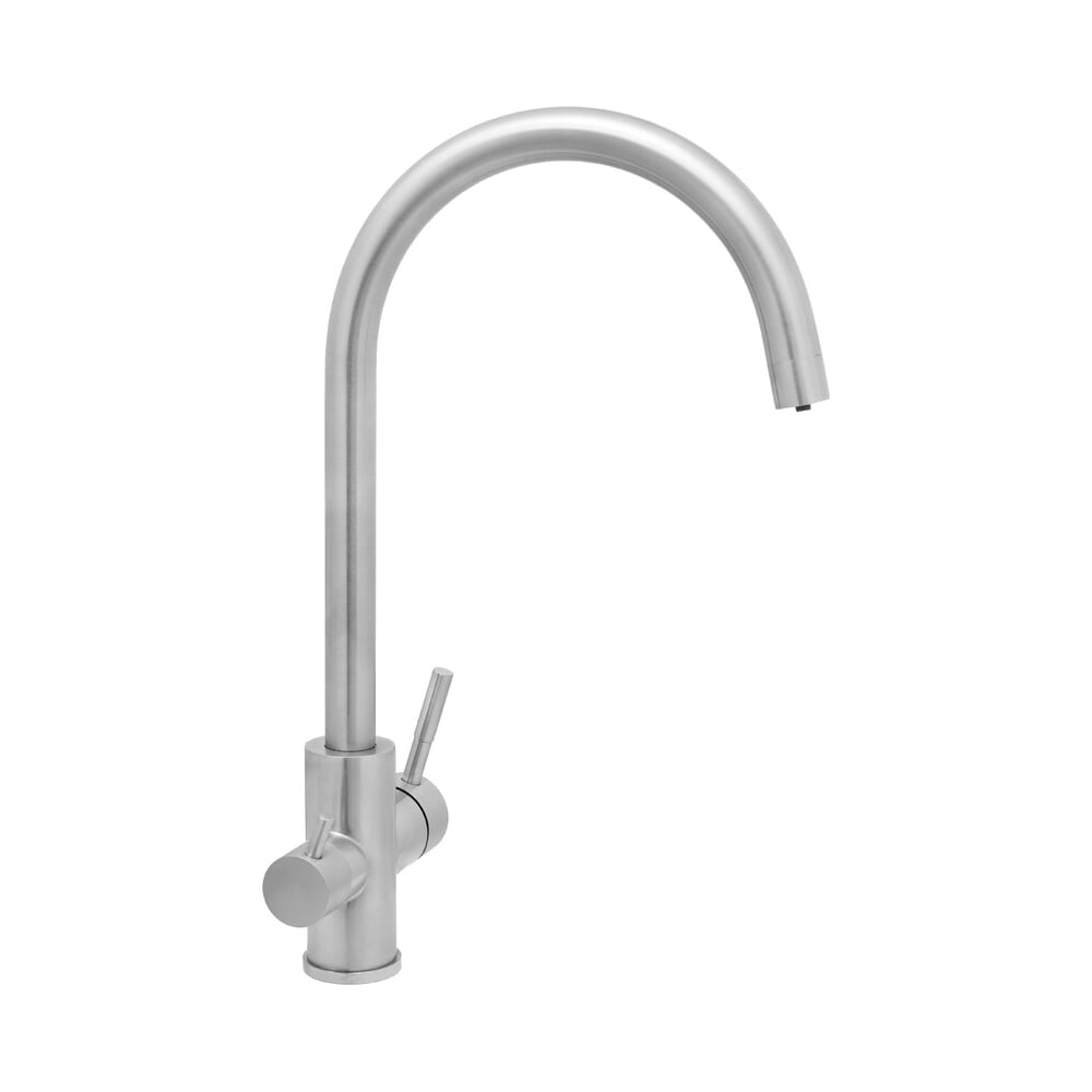 Смеситель Кухня SANTREK AQUA-926 "INOX" шар. d-35 нерж, с подключением фильтра питьевой воды 317570