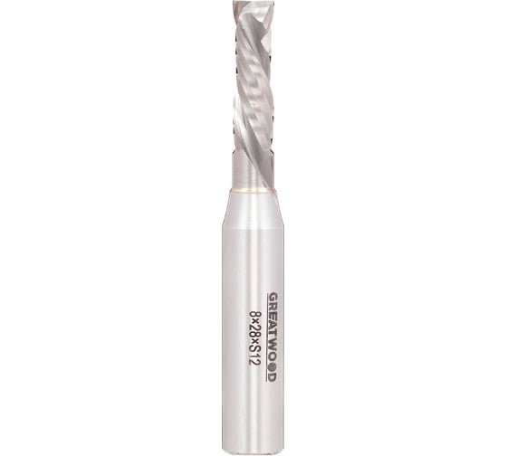 Изображение товара Фреза концевая правая компрессионная 8x28x12 мм, z2+2 Greatwood TL00001049