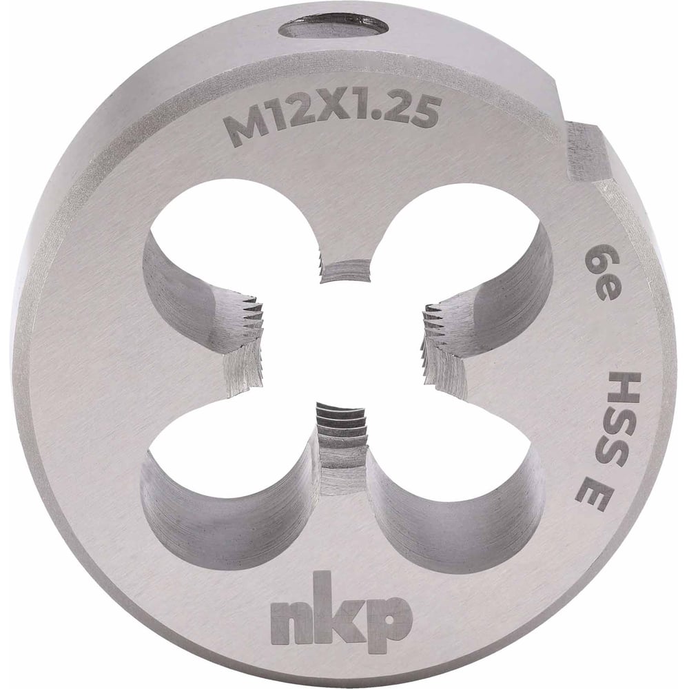 Плашка NKP М12 шаг 1.25мм DINEN22568 HSSE 6e 38х10мм 289122N