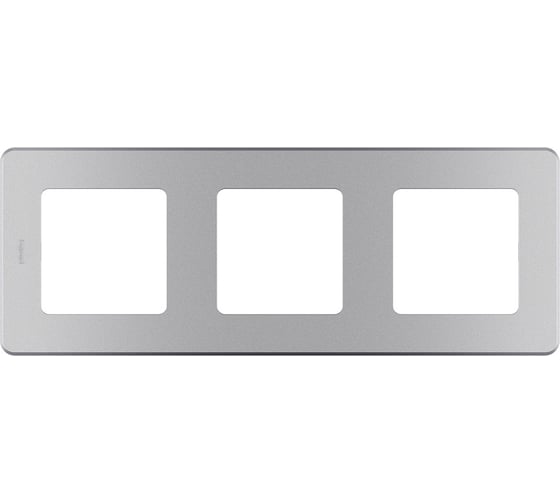 Изображение товара Рамка Legrand - 3 поста - INSPIRIA - алюминий 673952