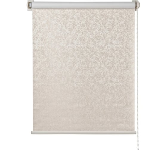 Изображение товара Рулонная штора ПраймДекор Blackout Венецианская штукатурка миниролло, жемчужно-белый, 57х170 см 23057106