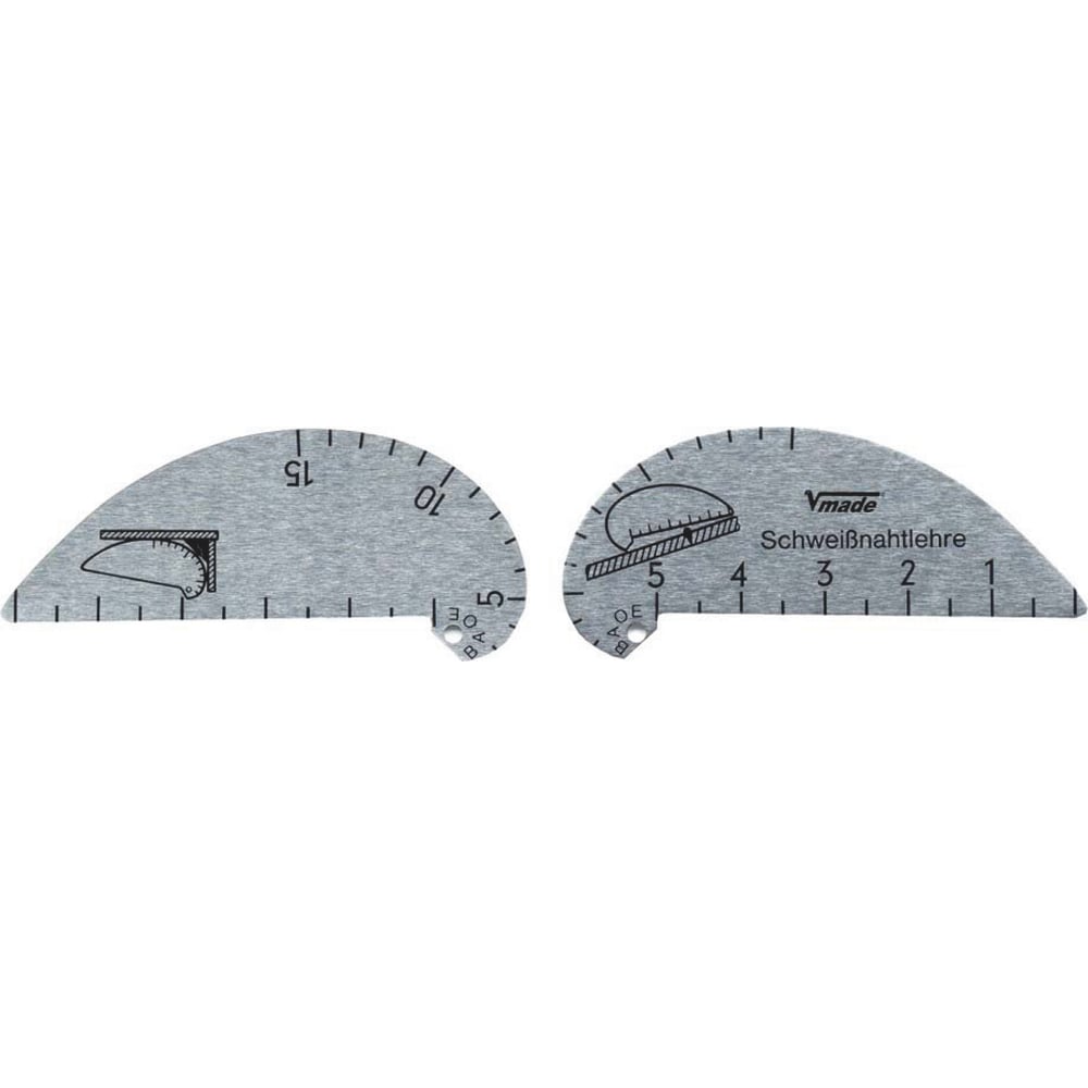 Шаблоны для контроля сварных швов Vogel тип S (из алюм.) *с калибровкой 474405 К