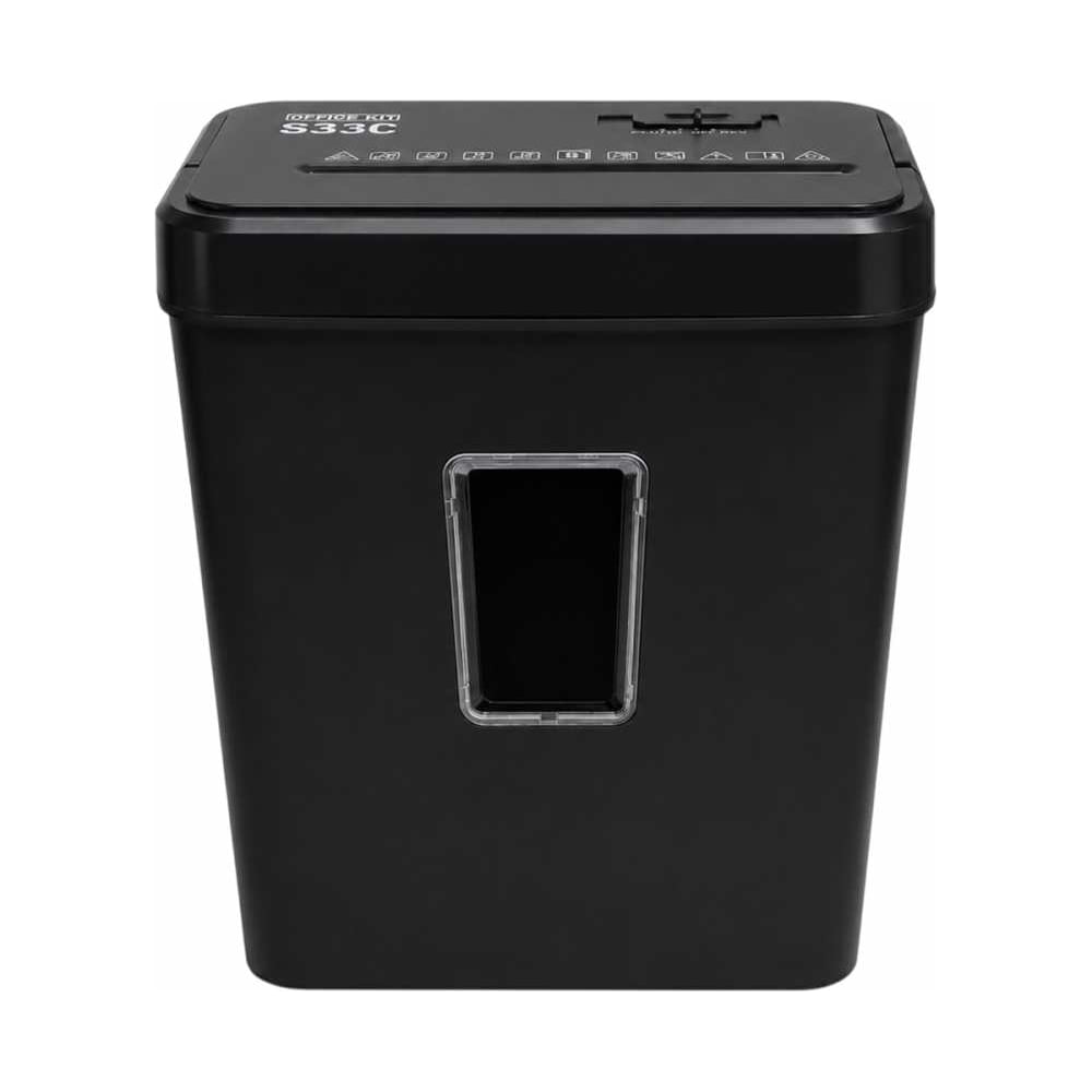 Уничтожитель документов Office Kit S33С 3.8x35 мм, уровень секретности P-4, 9 листов, корзина 18 л OK3835S033