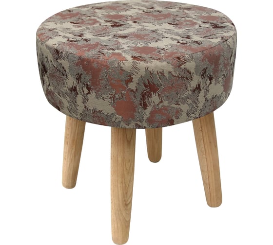 Изображение товара Пуф Эскар Fog круглый, цвет бежево-коричневый, D36 см 167245630