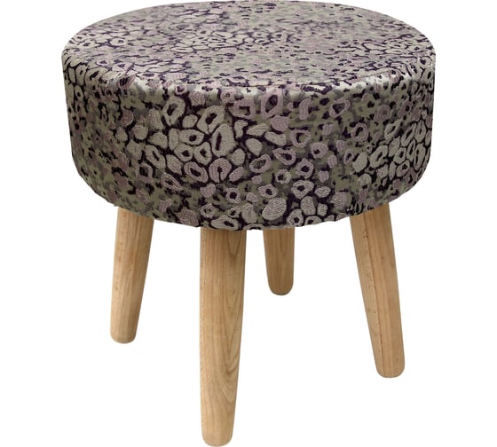 Изображение товара Пуф Эскар Stone круглый, цвет фиолетовый, D36 см 167082671