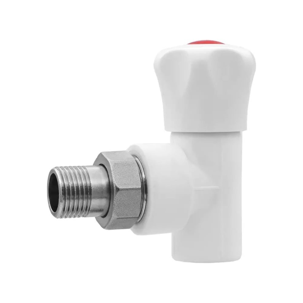 Кран шаровый для радиатора угловой полипропиленовый ViEiR 20х1/2 VER203L