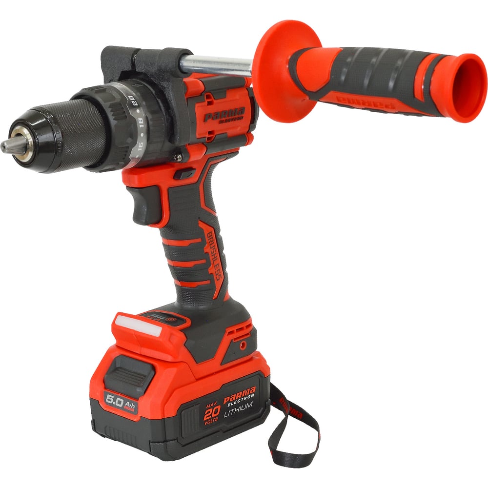 Дрель-шуруповерт ударная PARMA ELECTRON SDI 160/5.0-1 (б/щ, 2-реж, 2-скор,160Нм, 9/16,1АКБ 5Ач,кейс) 02.033.00010