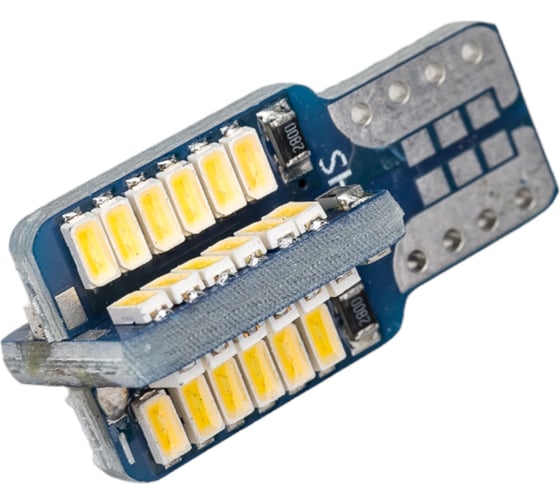 Изображение товара Автолампа SKYWAY диод T10 (W5W) 12V 48 SMD диодов 1-конт белая, 2 шт. S08201482