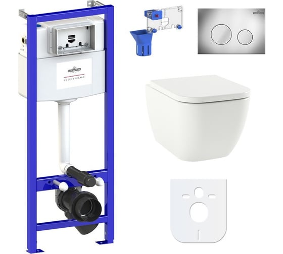 Изображение товара Инсталляция с подвесным унитазом комплект 7 в 1 Lavinia Boho One Rimless 87040078