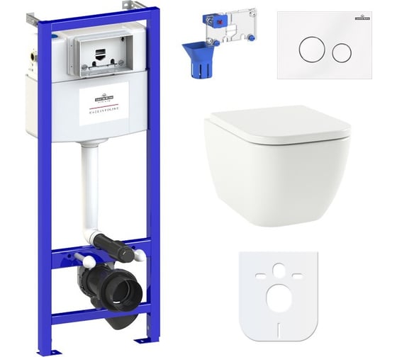 Изображение товара Инсталляция с подвесным унитазом комплект 7 в 1 Lavinia Boho One Rimless 87040083