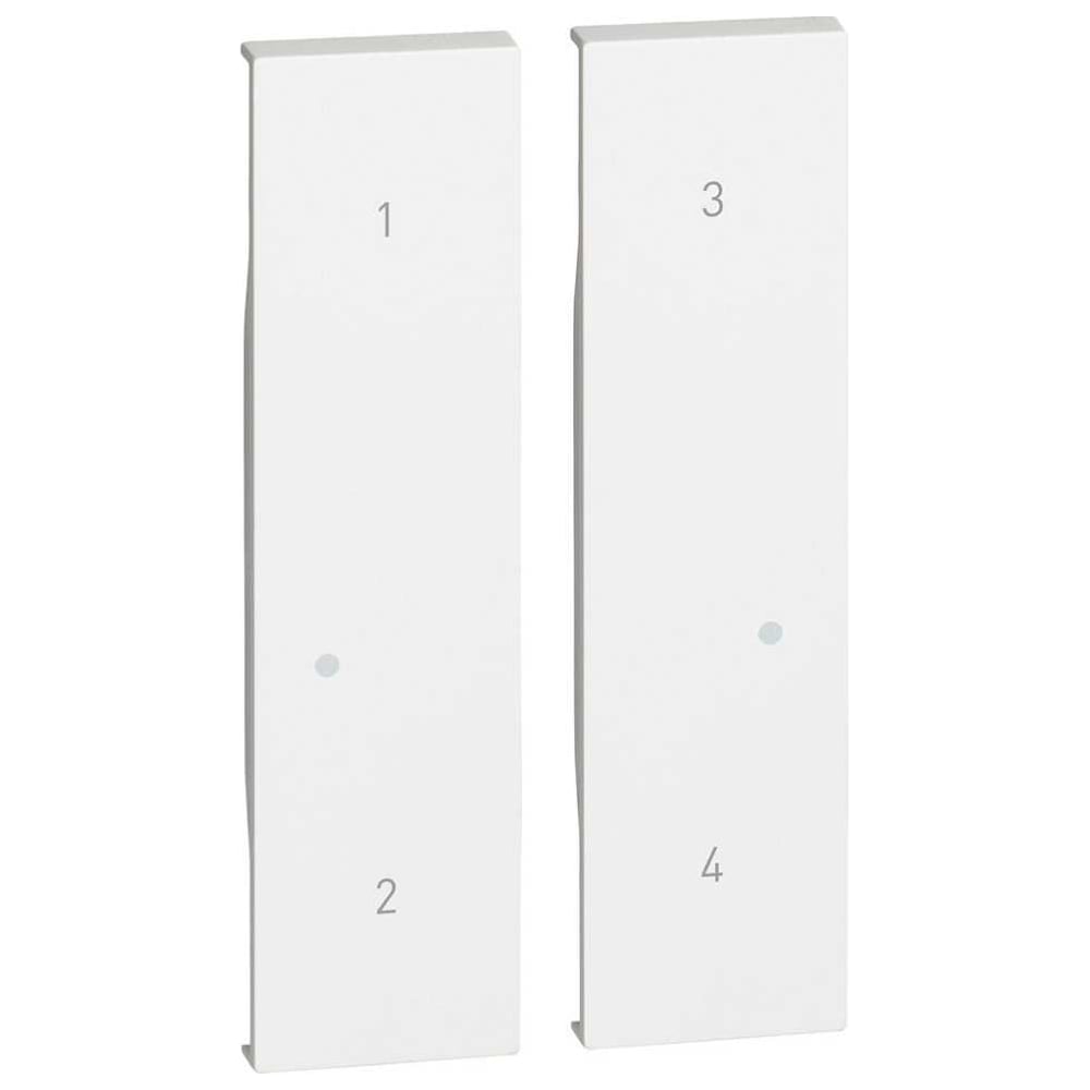 Лицевая панель Bticino LN выключателя сценарного умного 2M белый KW37M2