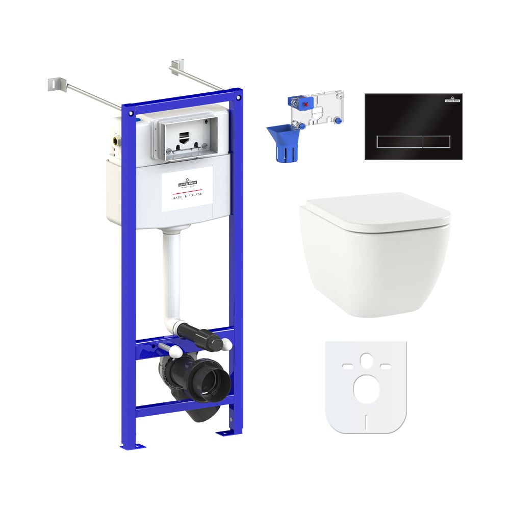 Изображение товара Комплект 7 в 1 Lavinia Boho One Compacto унитаз с сиденьем антивсплеск