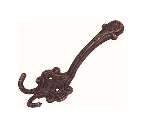 Изображение товара 3-рожковый крючок Левша КБ-4 медный антик У8-6559.СМ