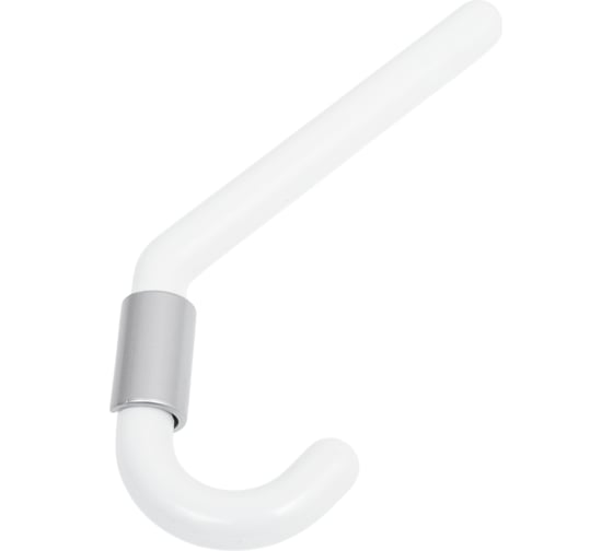 Изображение товара Большой пластиковый крючок Левша белый / металлик У8-6880