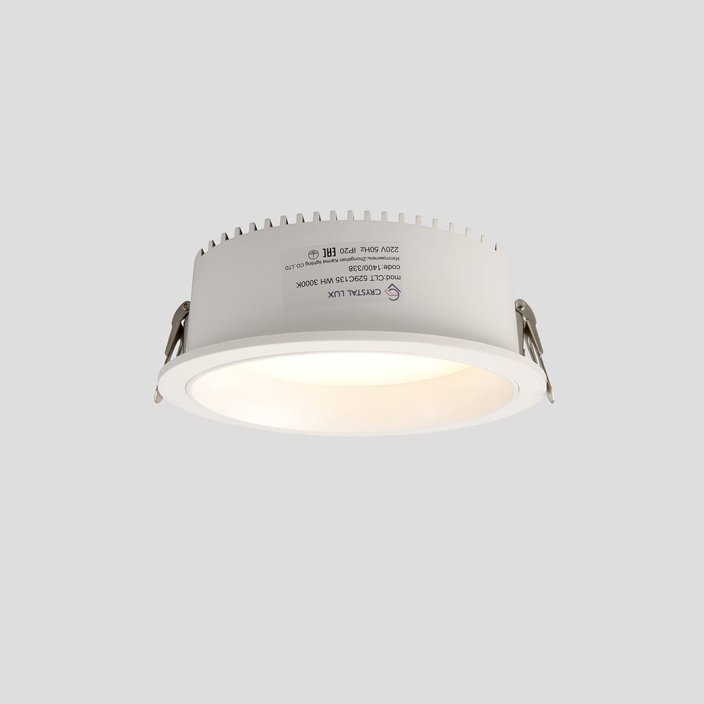 Встраиваемый светодиодный светильник Crystal lux CLT 529C135 WH 3000K