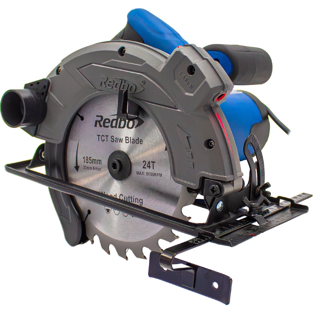 Пила дисковая электрическая Redbo CCS-185-2000CL (185/190х20мм, 2000Вт, 61/46 мм, лазер) 57748