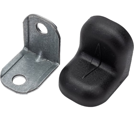 Изображение товара Мебельный уголок с декоративной накладкой Левша 20x20 4 шт. черный У8-5129.Ч