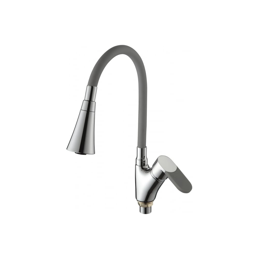 Смеситель для кухни Ammore с гайкой, силиконовым изливом A5007-2T